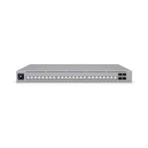 Switch rackabil Ubiquiti UniFi USW-Pro-HD-24-PoE, 24 porturi PoE++, 4 x SFP+, 230 Gbps, 600 W, Etherlighting, Layer 3, 1U, administrabil