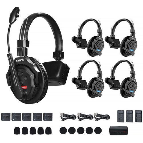 Synco X-Talk X5 Sistem intercom wireless cu 5 casti (2,4 GHz) – Default Title