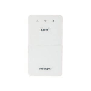 Tastatura LED de partitie Satel Integra INT-SF-W, 1 partitie, buzzer, alba