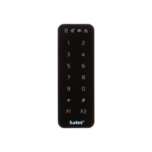 Tastatura de partitie cu cititor proximitate Satel Integra SO-MF5-B, Mifare, 13.56 MHz, cod PIN, card, buzzer, negru