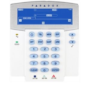 Tastatura LCD Paradox K35, 32 zone, 2 partitii, StayD
