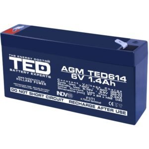 Acumulator AGM VRLA 6V 1,4Ah TED Battery Expert Holland TED002839 TED614