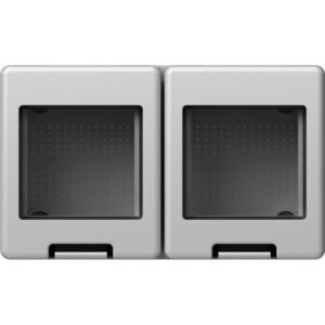 Modul doza montaj Cubo IP55 gri 2x2M, TEM Modul TEM-AQ22GY-U
