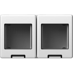 Modul doza montaj Cubo IP55 alb 2x2M, TEM Modul TEM-AQ22PW-U