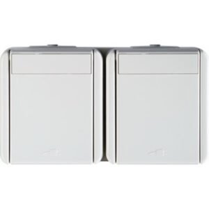 Fontana Priza dubla CP PT alb, TEM Modul TEM-CF10PW-U