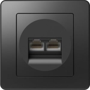 Ekonomik Priza tel dubla 2x RJ45 , TEM Modul TEM-KE39NB-B
