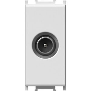 Modul Priza TV simpla 1M alb,blister, TEM Modul TEM-KM10PW-B