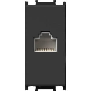 Priza CAT6a KS RJ45 8/8 1M negru
