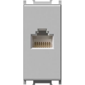 Modul Priza cat5e RJ45 1M arg, TEM Modul TEM-KM37ES-U
