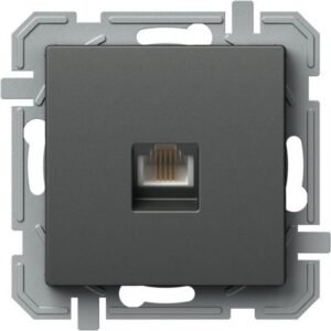 Logiq Priza Simpla Telefon 1P KS RJ11 Antracit, TEM Modul TEM-KQ36ATXO-U