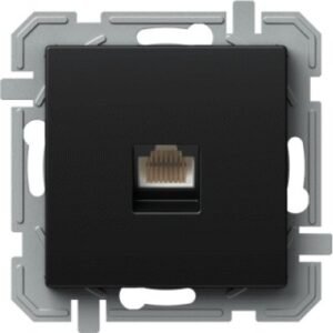 PRIZA CAT6 SCH KS DUBLA 2X RJ45 8/8,NEGRU, TEM Modul TEM-KQ41BKXO-U