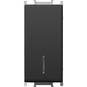Modul Int. Simplu 1M 16A IP20 Negru, TEM Modul TEM-SM10SBIN-U