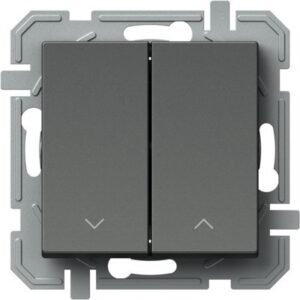 Logiq Intrerupator Storuri Dublu 1P 10A 250V Antracit, TEM Modul TEM-SQ52ATNT09XO-U
