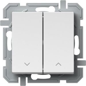 Logiq Intrerupator Storuri Dublu 1P 10A 250V Alb, TEM Modul TEM-SQ52PWNT09XO-U