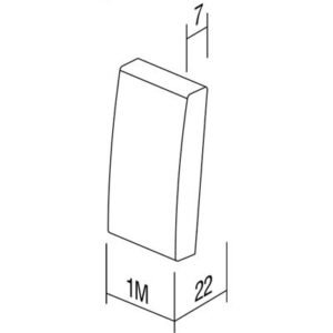 Clapeta semn led 2m gri, TEM Modul TEM-TM11ESIN99-U
