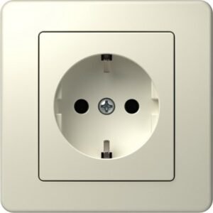 Ekonomik Priza SCHUKO 1P 16A ST IP20 Crem, TEM Modul TEM-VE10IW-B