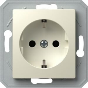 Ekonomik Priza SCHUKO 1P 16A ST IP20 Crem, TEM Modul TEM-VE10IWXO-U