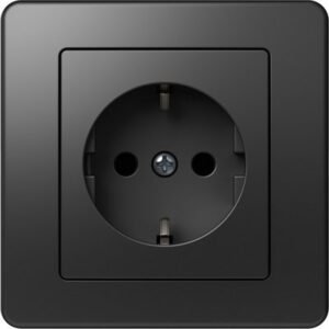 Ekonomik Priza SCHUKO 1P 16A ST IP20 Negru, TEM Modul TEM-VE10NB-B