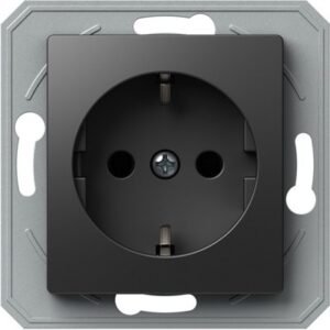 Ekonomik Priza SCHUKO 1P 16A ST IP20 Negru, TEM Modul TEM-VE10NBXO-B