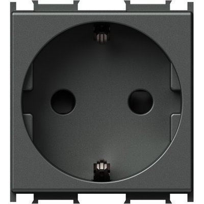 Modul Priza SCHUKO+KS2P+E 16A 250V~ 2M, Set 10 buc, TEM Modul TEM-VM10AT-P