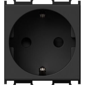 Modul Priza SCHUKO 1P 16A ST IP20 2M negru, TEM Modul TEM-VM10SB-B