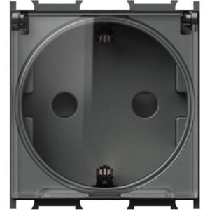 Modul Priza SCHUKO+capac 2P antracit, TEM Modul TEM-VM11AT-B