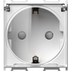 Modul Priza SCHUKO+capac 1P 16A ST IP20 alb, TEM Modul TEM-VM11PT-U