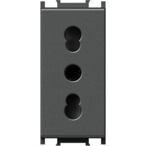 Modul Priza st. italian P17/11+KS2P+E 1, Set 10 buc, TEM Modul TEM-VM30AT-P