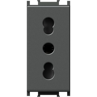 Modul Priza st. italian P17/11+KS2P+E 1, Set 10 buc, TEM Modul TEM-VM30AT-P