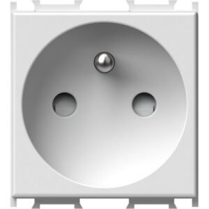Modul Priza st. francez 1P 16A ST IP20 alb, Set 10 buc, TEM Modul TEM-VM40PW-P