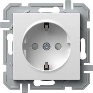 Logiq Priza SCHUKO borne cu surub 1P 16A Alb, TEM Modul TEM-VQ10PWXO-U