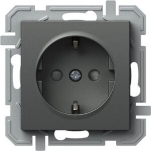 Logiq Priza SCHUKO borne automate 1P 16A Antracit, TEM Modul TEM-VQ12ATXO-U