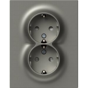 Logiq Priza Dubla SCHUKO Slim 16A Titan, TEM Modul TEM-VQ16TIF-U