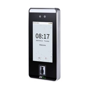 Terminal control acces facial standalone IP ZKTeco VL-SPEEDFACE-V5LN-P-1-W, 2 MP, ecran 5 inch, 10.000 fete, 10.000 carduri, 200.000 evenimente