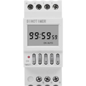 Temporizator 24 V, programabil 1 secunda pana la 99 de ore Releu de timp pentru ciclul automat infinit SINOTIMER TM627-3