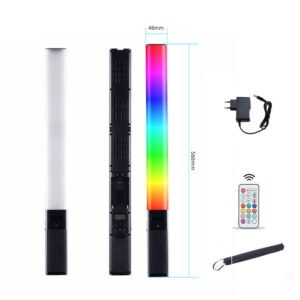 Tolifo ST-20B LED Bagheta Bicolor/RGB 56cm cu alimentator si telecomanda – Default Title