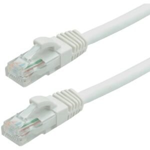 Patch cord Gigabit UTP cat6, LSZH, 1.0m, alb – ASYTECH Networking TSY-PC-UTP6-1M-W