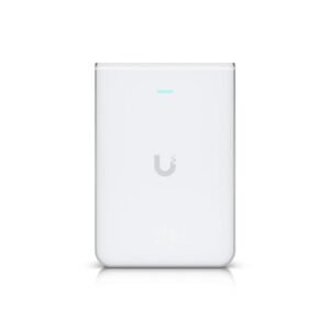 Acces point wireless Ubiquiti UniFi U7 Pro Wall, WiFi 7, dual-band, 2.4 – 6 GHz, 6 fluxuri spatiale, 2.5 GbE, PoE+, montaj pe perete
