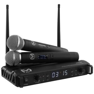 Statie 2 microfoane UHF wireless Mac Mah UHF 200M