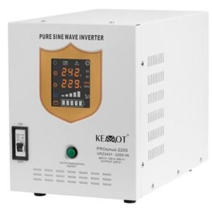 UPS centrale termice SINUS PUR 2200VA/1600W 12V KEMOT URZ3431, borne externe 12v