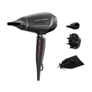 Uscător de păr Rowenta x Karl Lagerfeld Pro Stylist CV888LF0  2200W  Tehnologia Rowenta Air-to-Care  invelis Keratin&Glow  3 accesorii  jet de aer r