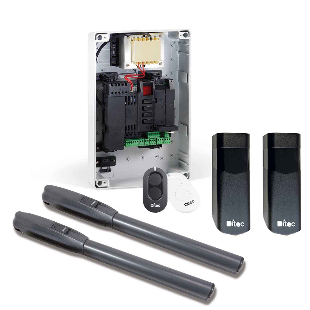 Kit automatizare poarta batanta Ditec DITPWR50HLS, 24 VDC, 288 W, 800 Kg, 6000 N,  2x 5 m