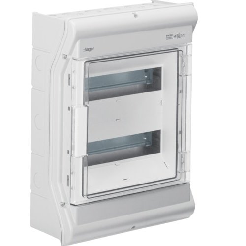 Tablou Vector 24M IP54/65 aparent, protectie UV Hager VE212PN