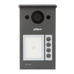 Videointerfon de exterior IP WiFi Dahua VTO3311Q-WP, 2 MP, 4 familii, auto IR, IC card, slot card, aparent, PoE