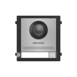 Videointerfon de exterior pe 2 fire IP Hikvision DS-KD8003-IME2/S, 2 MP, 1 familie, aparent/ingropat