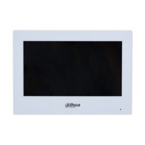 Videointerfon de interior IP WiFi Dahua VTH2123GW-W-S2, 2 fire, 2.4GHz, ecran 7 inch , touchscreen, alarma 6 IN / 1 OUT, slot card, difuzor, aparent, alb