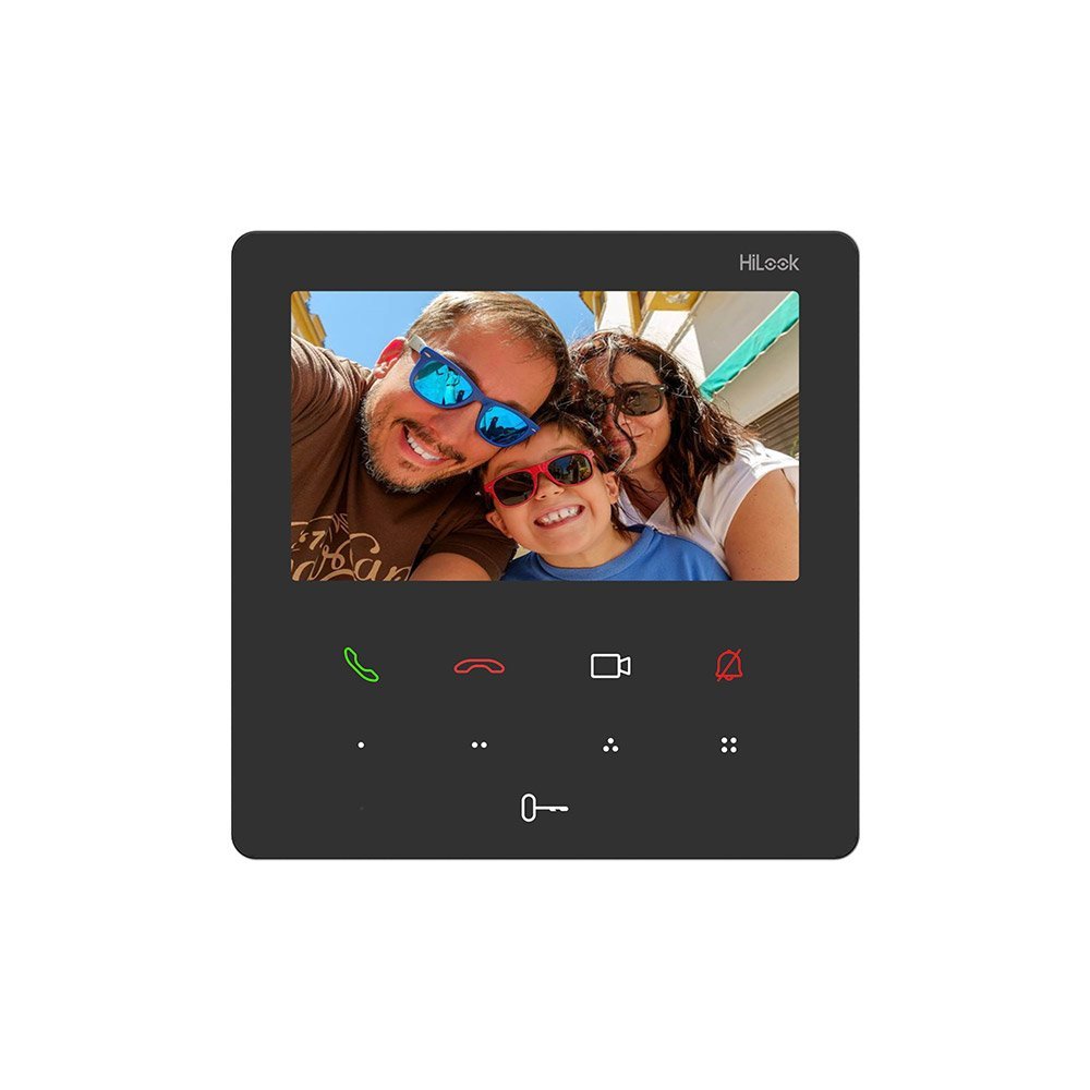 Videointerfon de interior IP WiFi Hikvision HiLook VI-H440W, 2.4GHz, ecran 4.3 inch, 1 familie, 200 evenimente, PoE, control de pe telefon