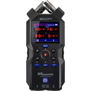 Zoom H4essential 4-Track 32-bit Float Audio Recorder portabil – Default Title